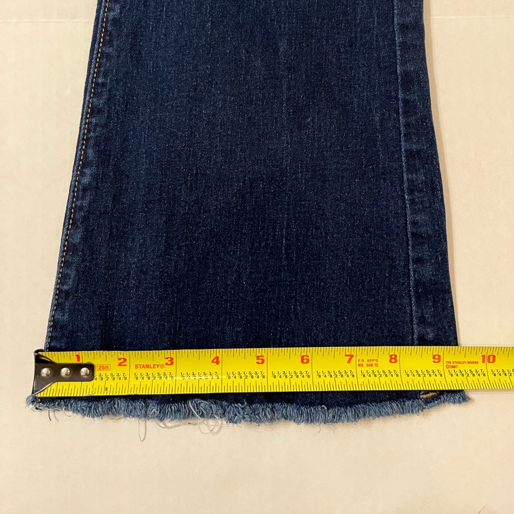 YMI | Blue Flare Jeans with Distressed Knee - Picture 10 of 10